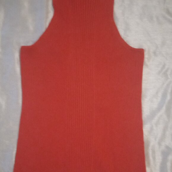 Karen Millen women's tank top orange sizeM jersey spandex - Picture 1 of 5